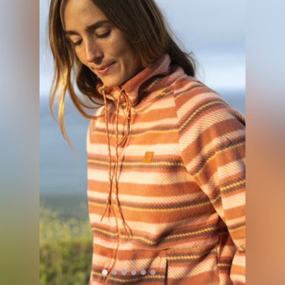 NWT Billabong Boundary Zip-Up Mock Neck Fleece - M & L - Picture 1 of 9